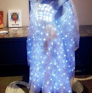 Led Light dress  White light dress,weding,birthday ,a tage costume